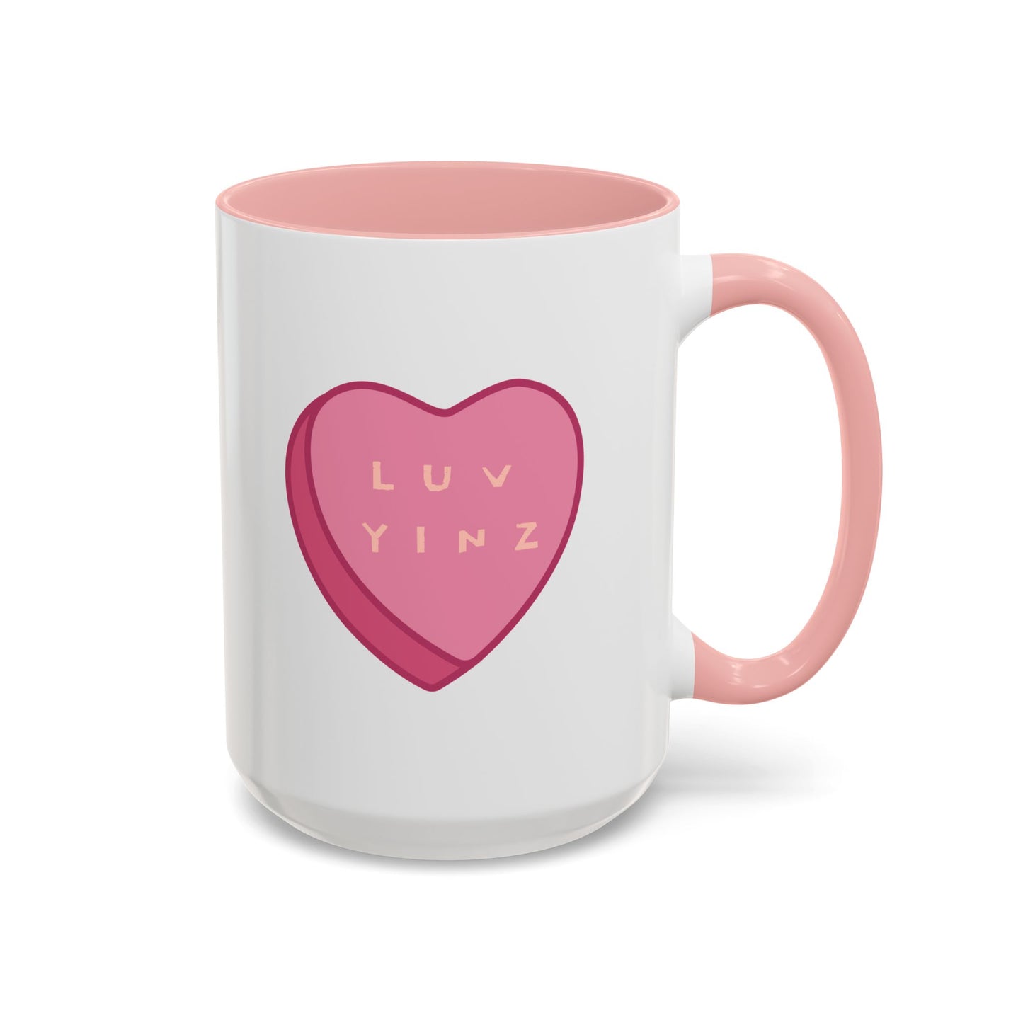 Love Yinz Heart Accent Coffee Mug - Perfect Gift for Valentine’s Day