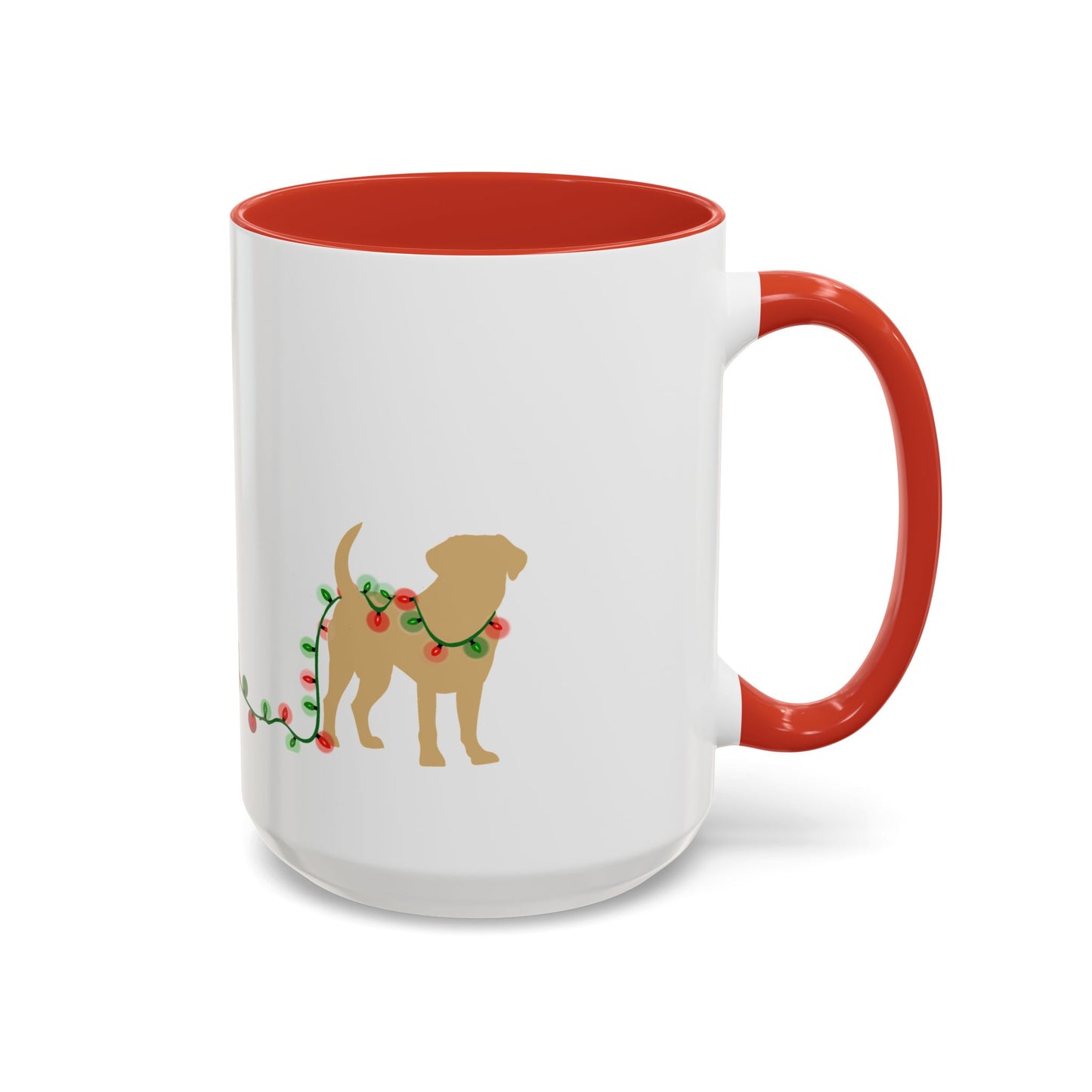 Naughty Yellow Lab Christmas Mug