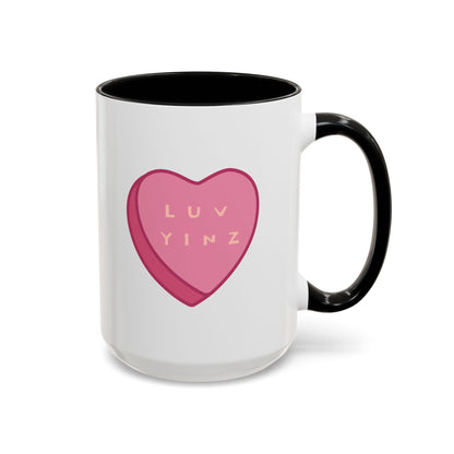 Love Yinz Heart Accent Coffee Mug - Perfect Gift for Valentine’s Day
