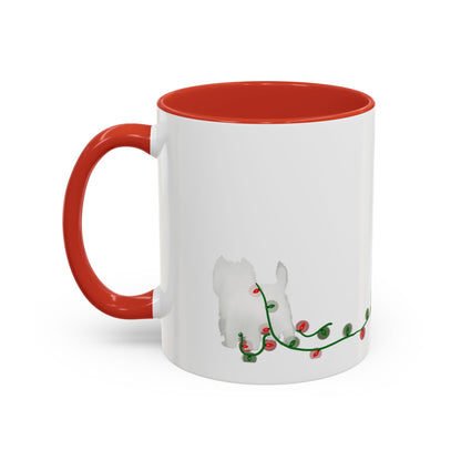 Naughty Westie Christmas Mug