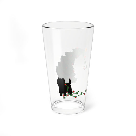 Naughty Westie Christmas Pint Glass