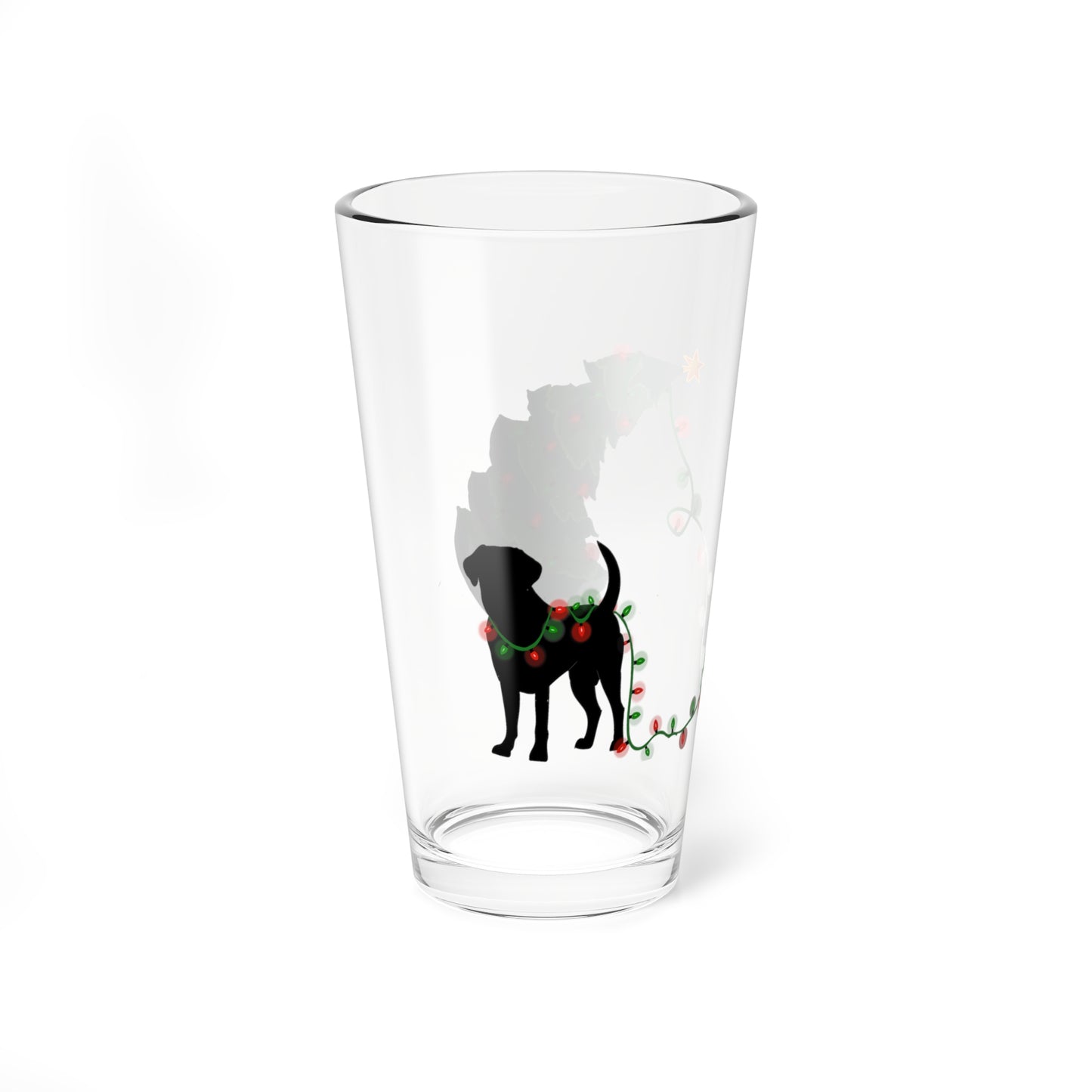 NAUGHTY BLACK LAB CHRISTMAS Pint Glass