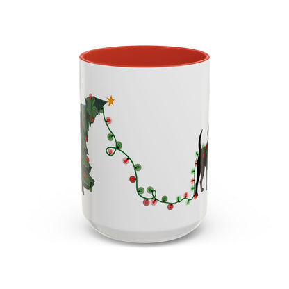 Naughty Black Lab Christmas Mug