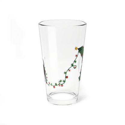 NAUGHTY BLACK LAB CHRISTMAS Pint Glass