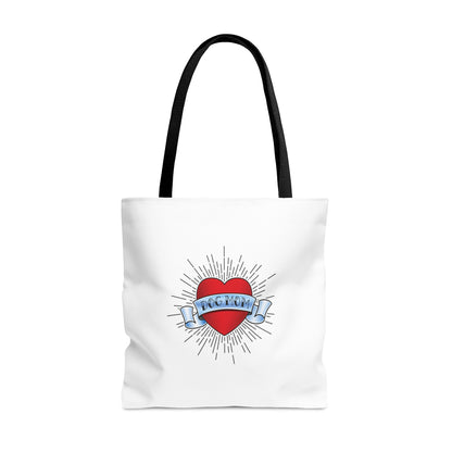 Dog Mom Tattoo Tote Bag