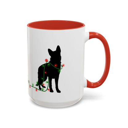 Naughty German Shepherd Christmas Mug