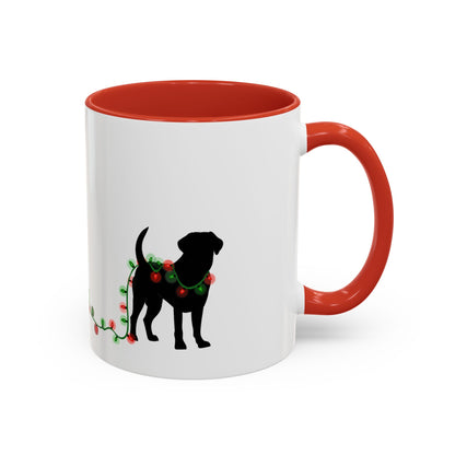 Naughty Black Lab Christmas Mug