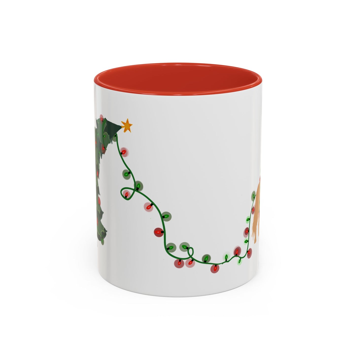 Naughty Golden Retriever Christmas Mug