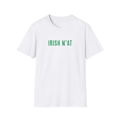 White tee shirt with Irish N'at across the chest