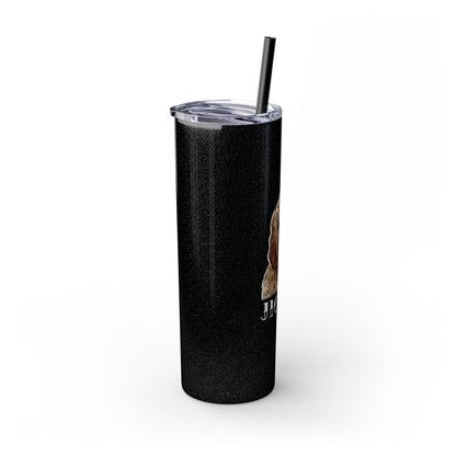 Customizable Goldendoodle Jiggs Skinny Tumbler with Straw