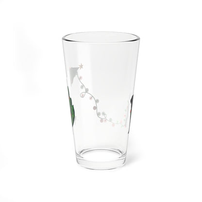 NAUGHTY BLACK LAB CHRISTMAS Pint Glass