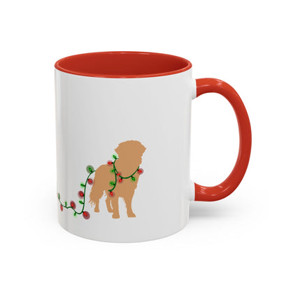 Naughty Golden Retriever Christmas Mug