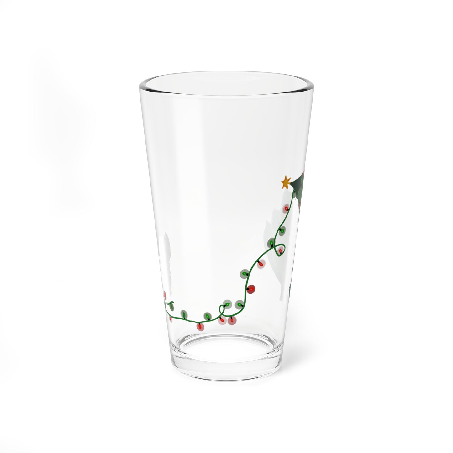 Naughty White Westie Christmas Pint Glass