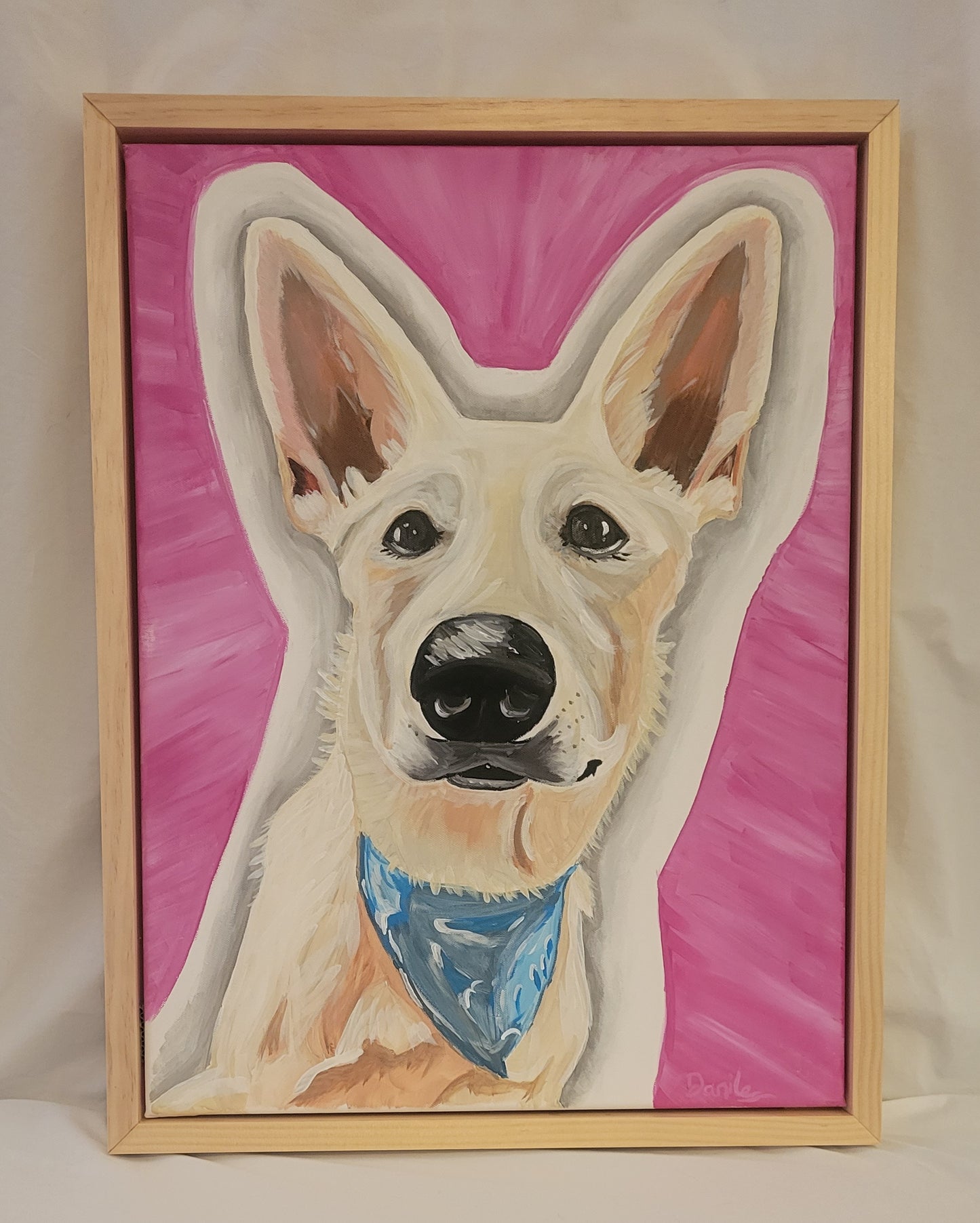 Custom Hand-Painted Pet Portraits - Acrylic on Canvas