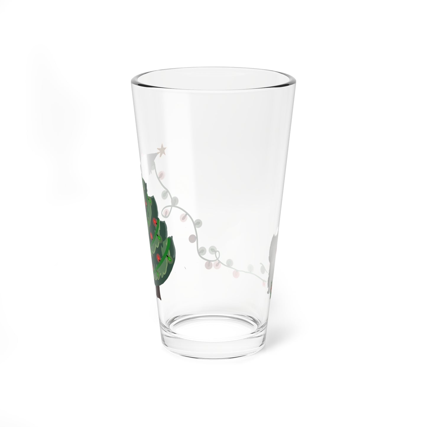 Naughty White Westie Christmas Pint Glass