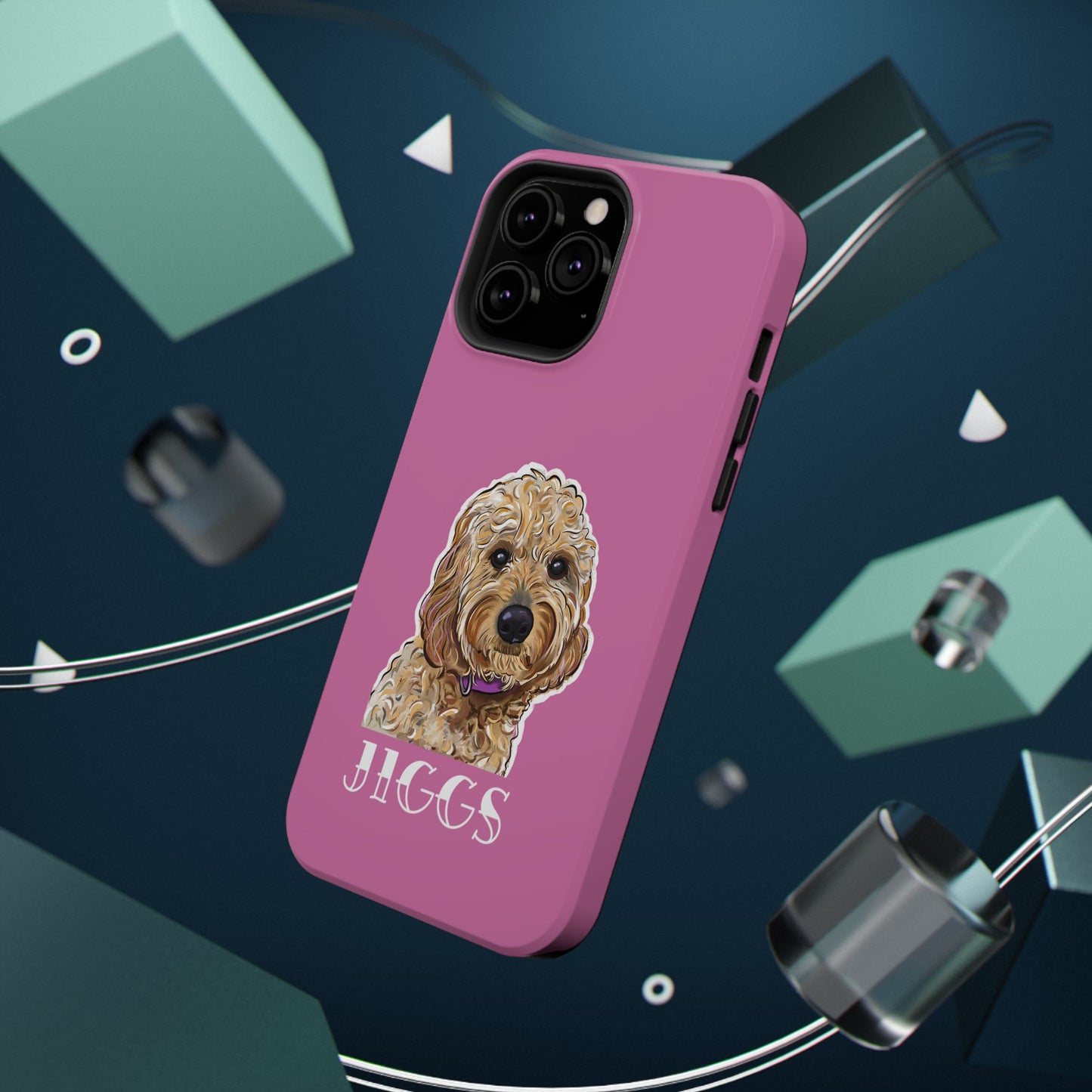 Customizable Goldendoodle Impact-Resistant iPhone Cases