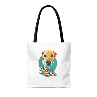 Customize Your Pup Retro Tote Bag