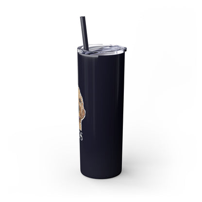 Customizable Goldendoodle Jiggs Skinny Tumbler with Straw