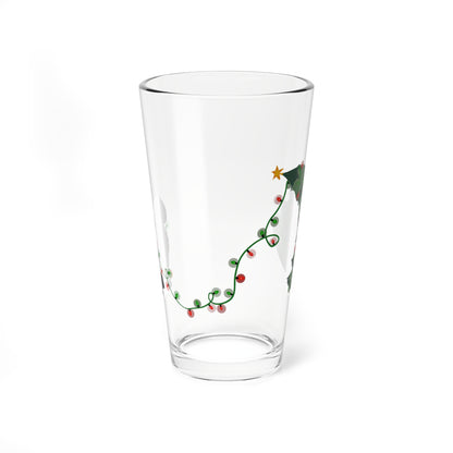 Naughty Doodle Christmas Pint Glass