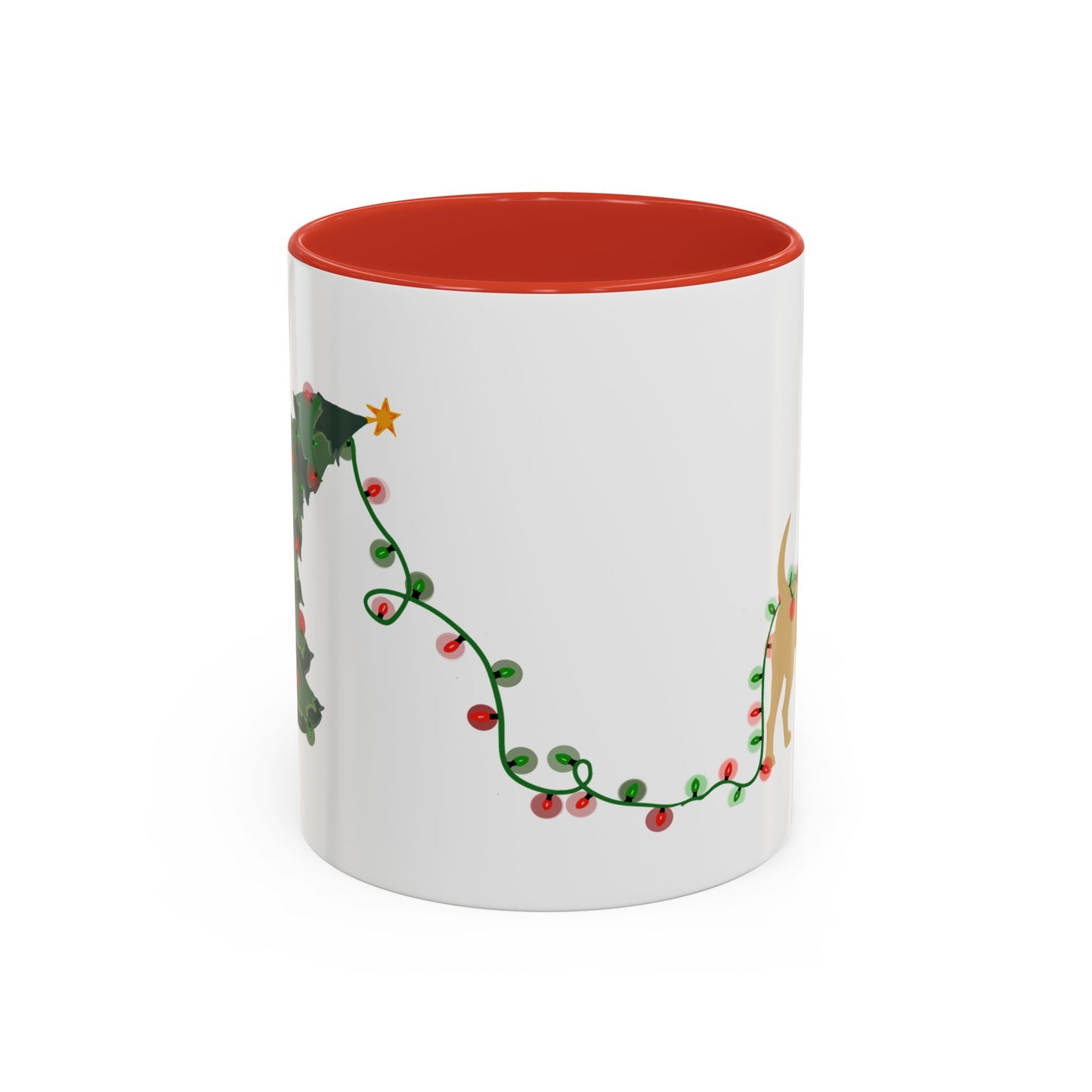 Naughty Yellow Lab Christmas Mug