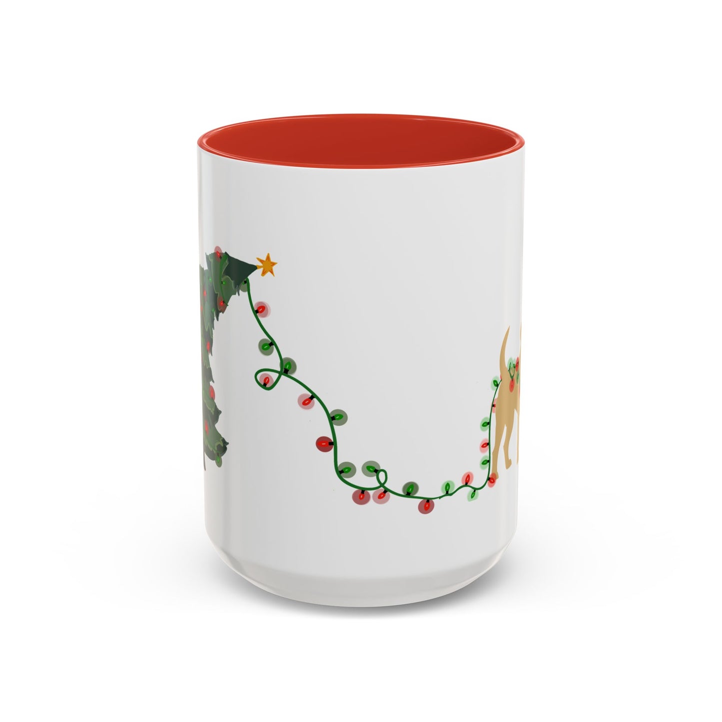 Naughty Yellow Lab Christmas Mug