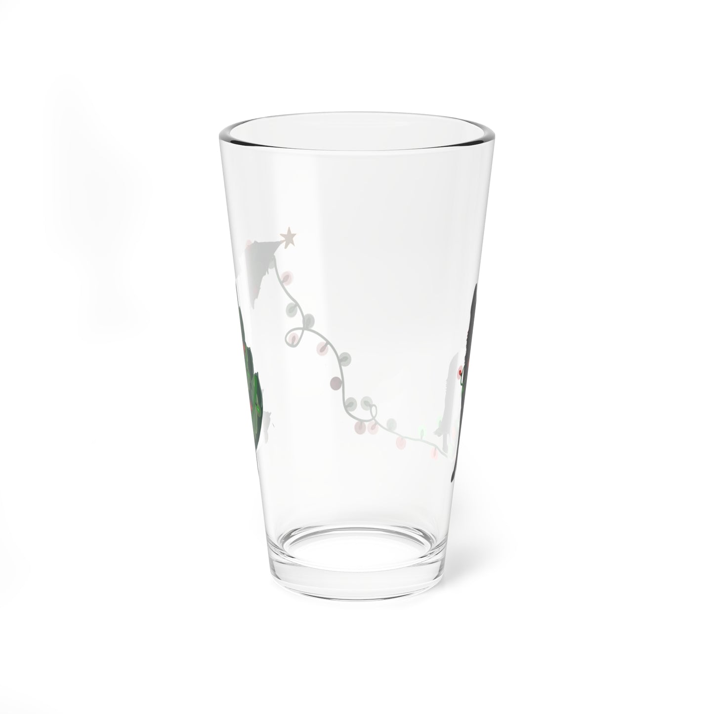 Naughty German Shepherd Christmas Pint Glass