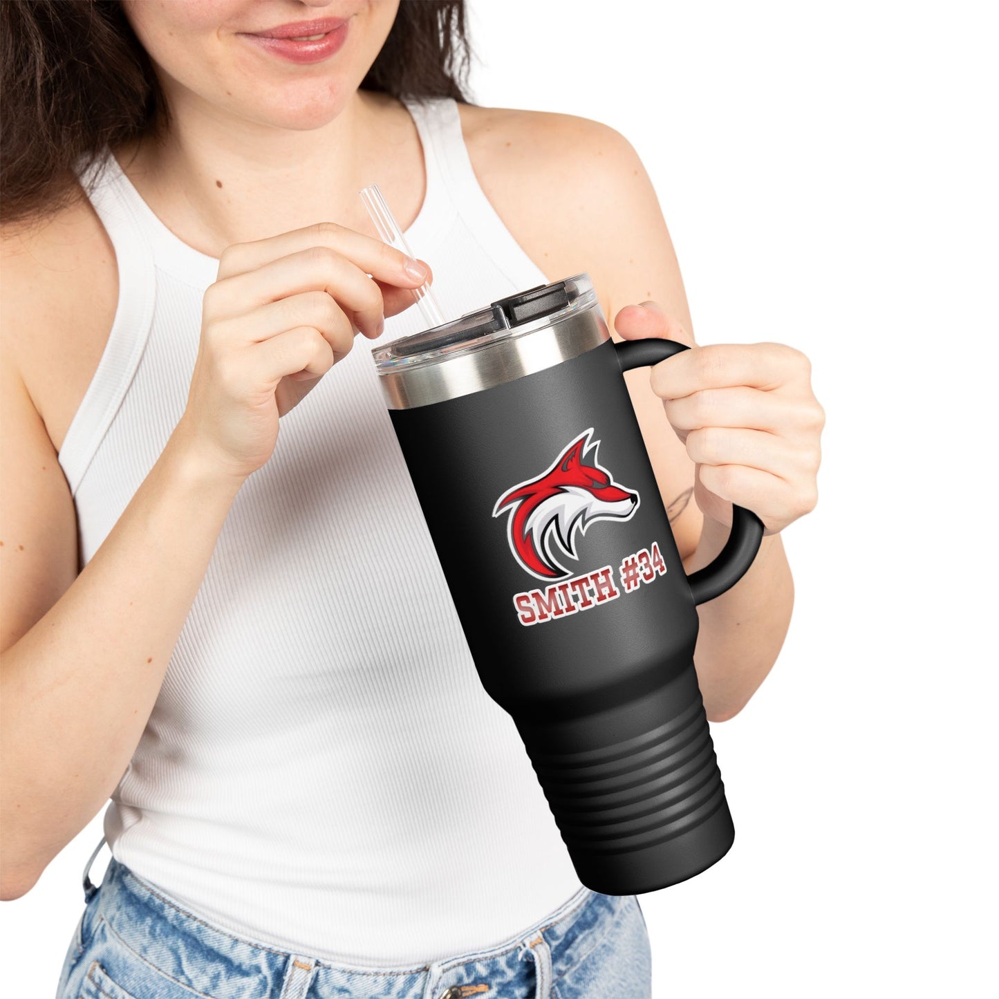 Personalized Team Insulated Travel Mug - 40oz Design for Coffee Lovers