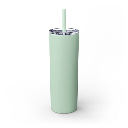 Customizable Goldendoodle Jiggs Skinny Tumbler with Straw