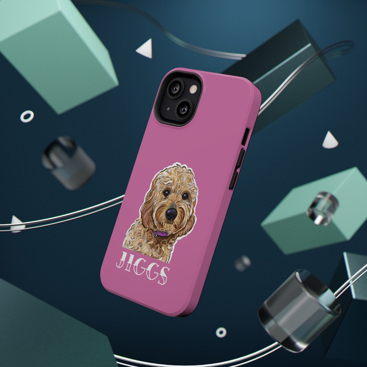 Customizable Goldendoodle Impact-Resistant iPhone Cases