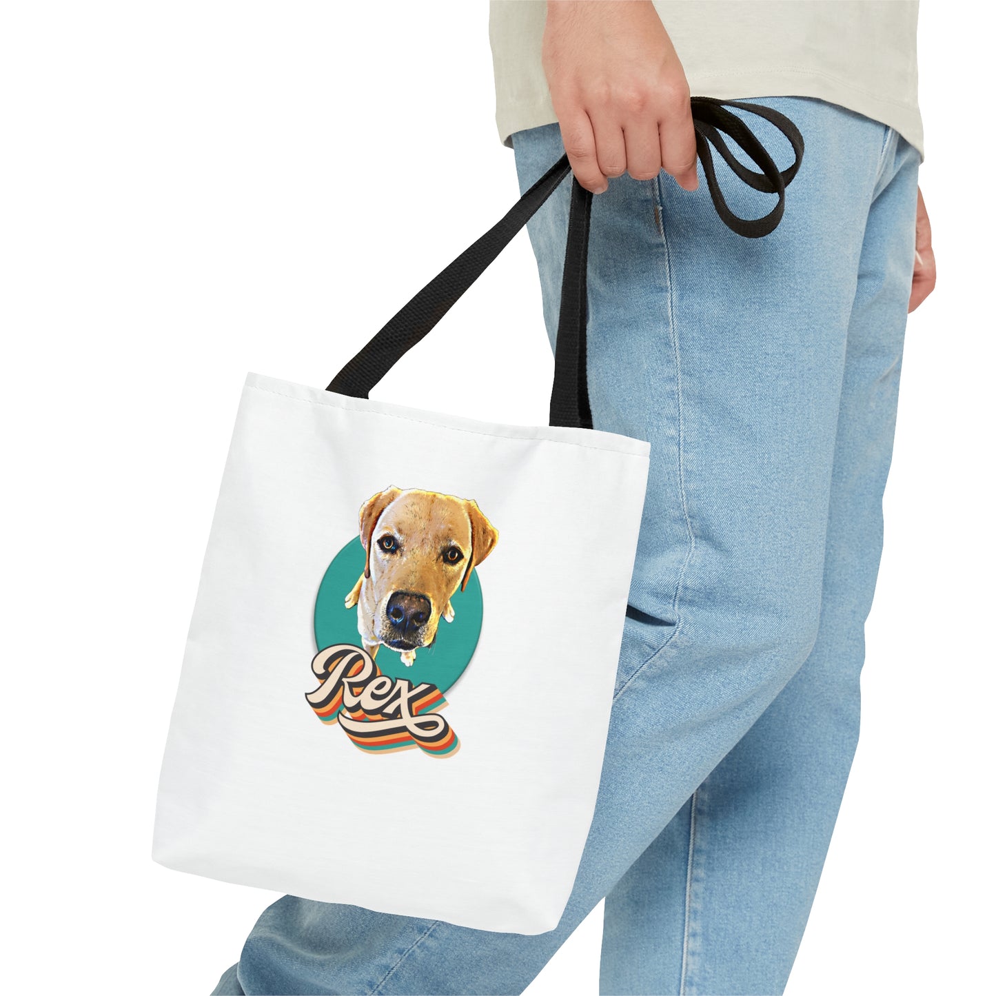 Customize Your Pup Retro Tote Bag