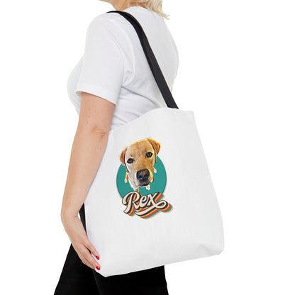 Customize Your Pup Retro Tote Bag