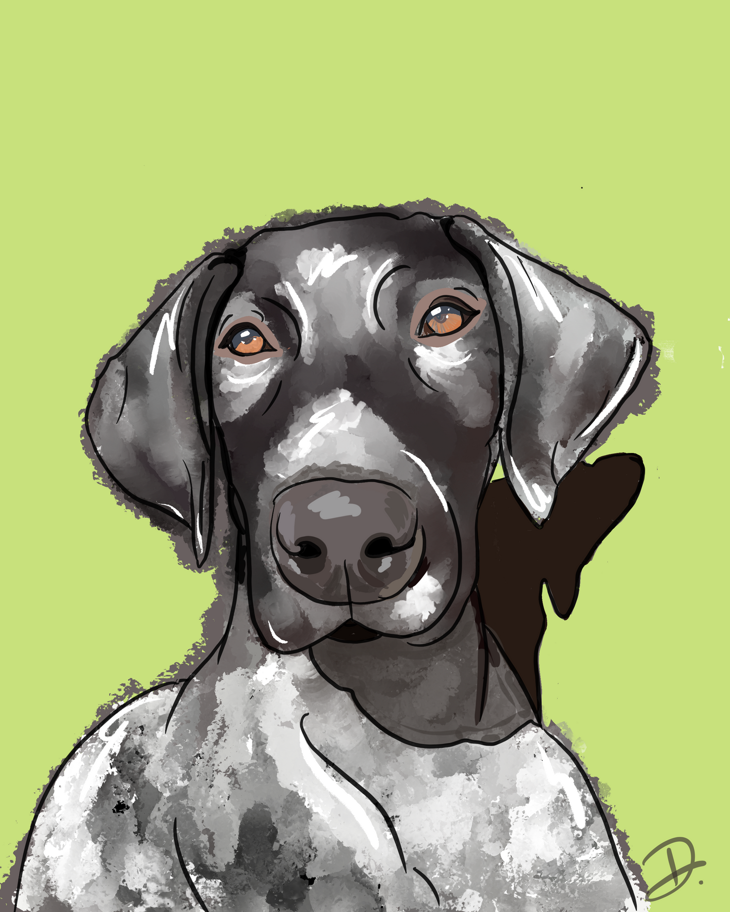 CUSTOM Hand-Illustrated Pet Portrait