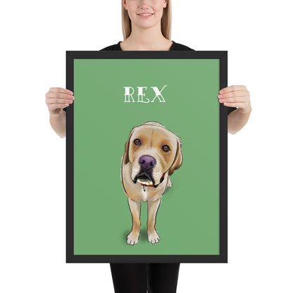 Custom Pop Art Pet Portrait – Bright & Bold Digital Pet Illustration